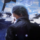 Vergil stands in front of a mirror dimension that shatters like glass and peeks over his shoulder.